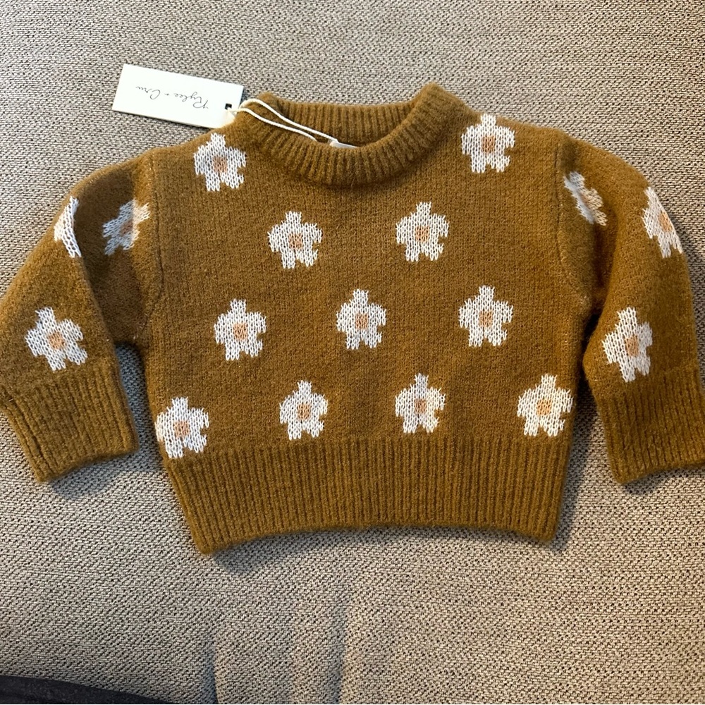 Rylee + Cru floral sweater